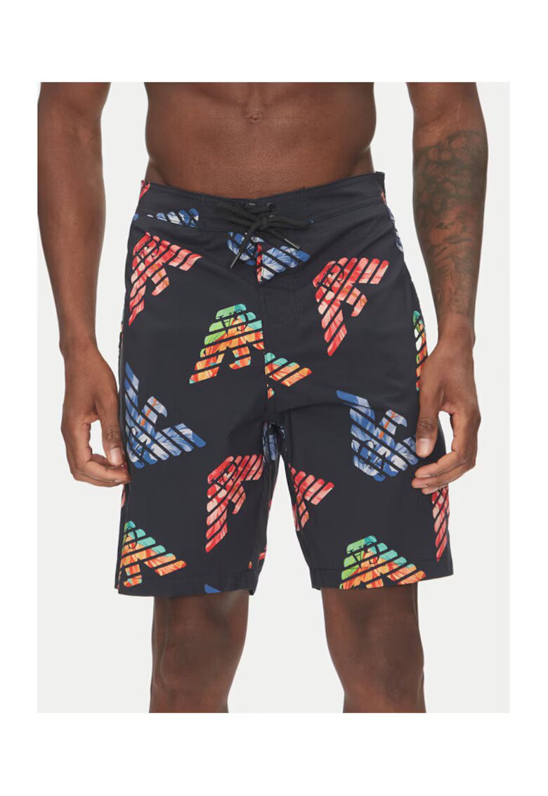 Emporio Armani Costum de baie barbati negru