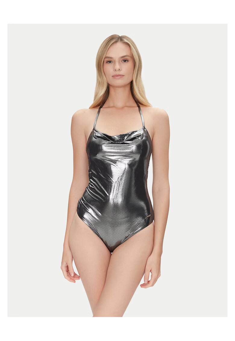 Emporio Armani Costum de baie pentru femei - Argintiu