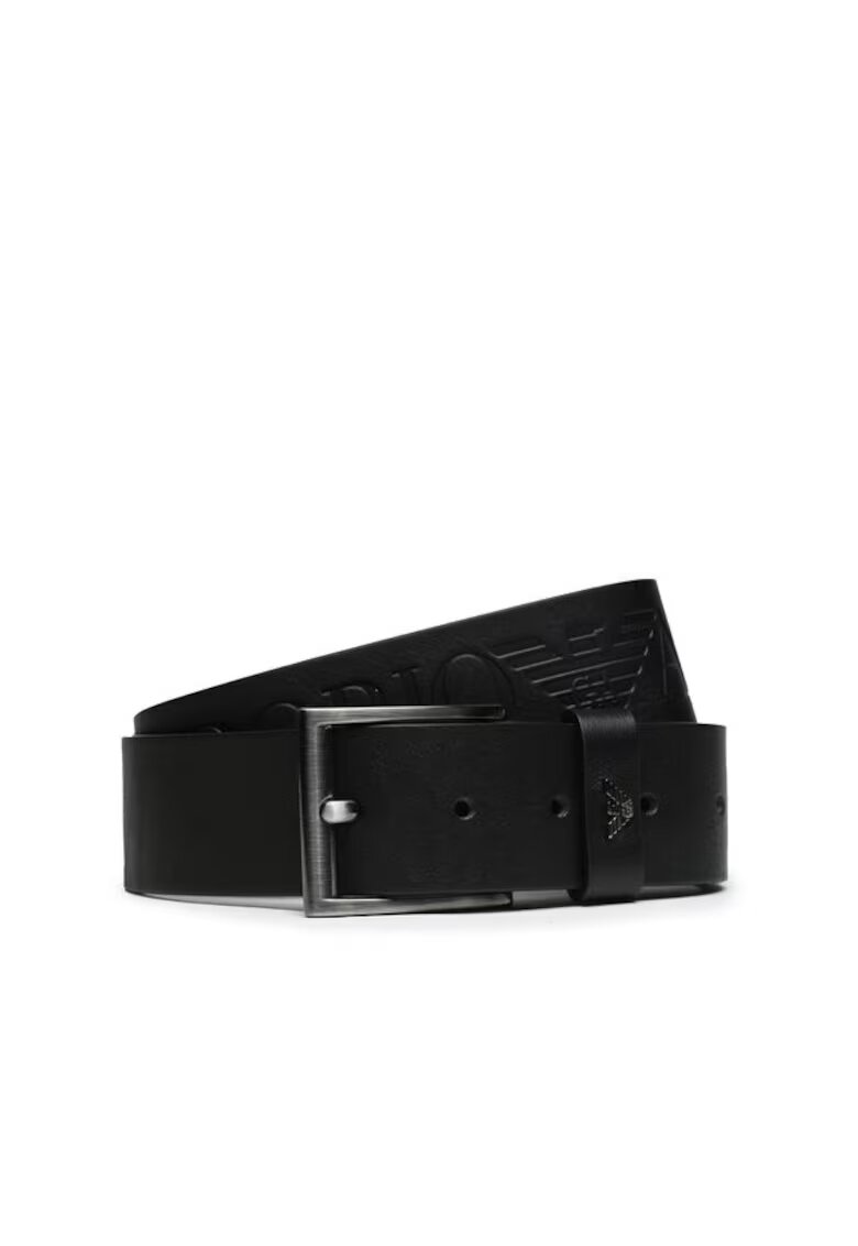 Emporio Armani Curea piele naturala Black - Negru