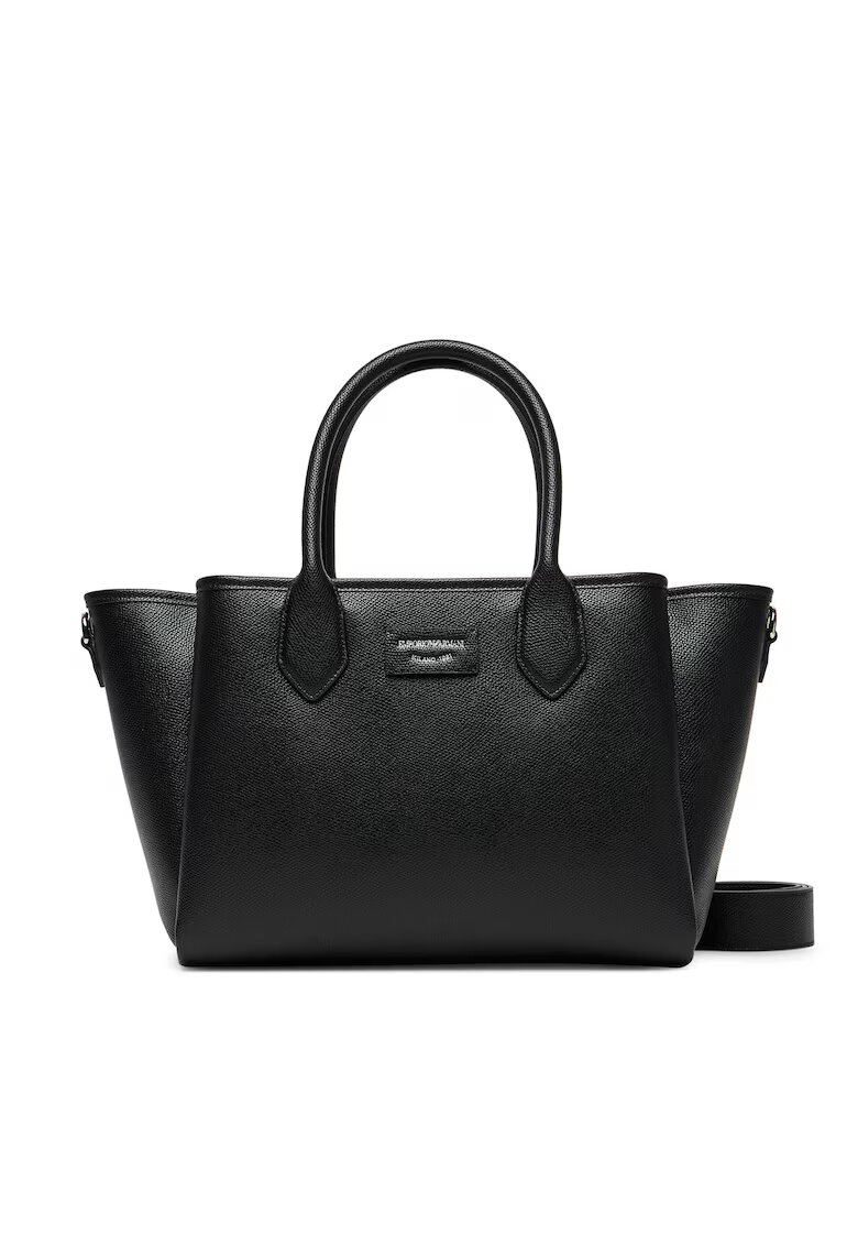 Emporio Armani Geanta dama model Nero/Taupe - dimensiuni 30x45cm