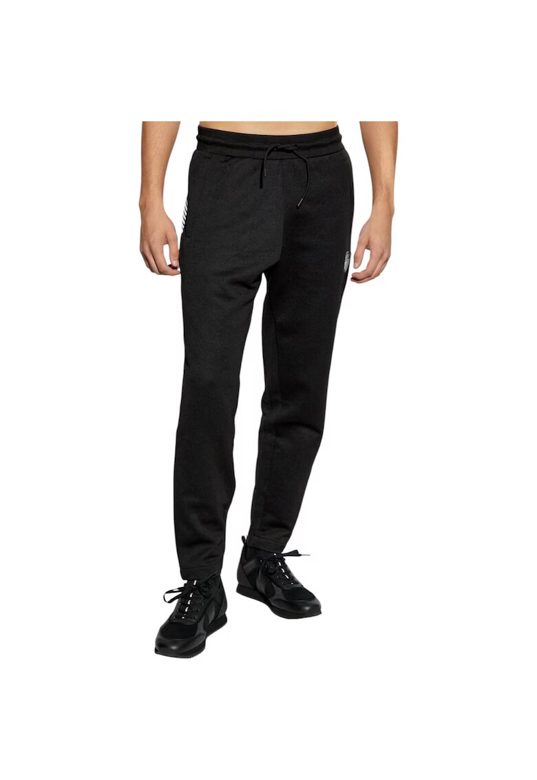 Emporio Armani Pantaloni EA7 Premium Shield Soccer 38740 - Negru