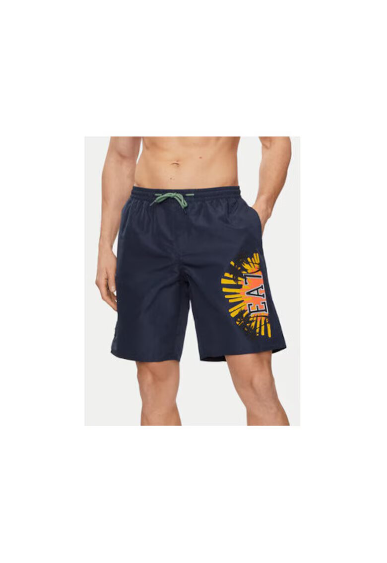 Emporio Armani Pantaloni scurti sport bleumarin - Bleumarin