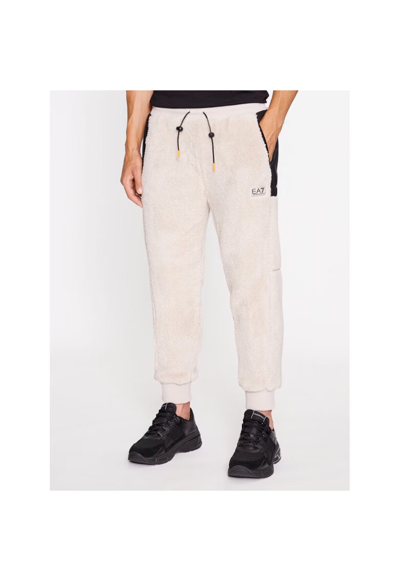 Emporio Armani Pantaloni sport barbati - 87654 - Argintiu - Poliester