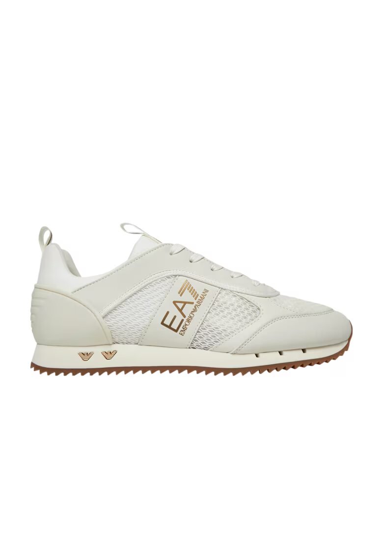 Emporio Armani Pantofi sport EA7 Black&White Carbon 42420 - Alb/Auriu