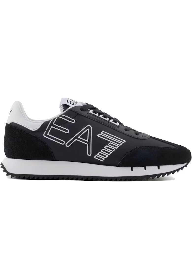 Emporio Armani Pantofi sport EA7 Black & White Vintage 40634 - Alb/Negru