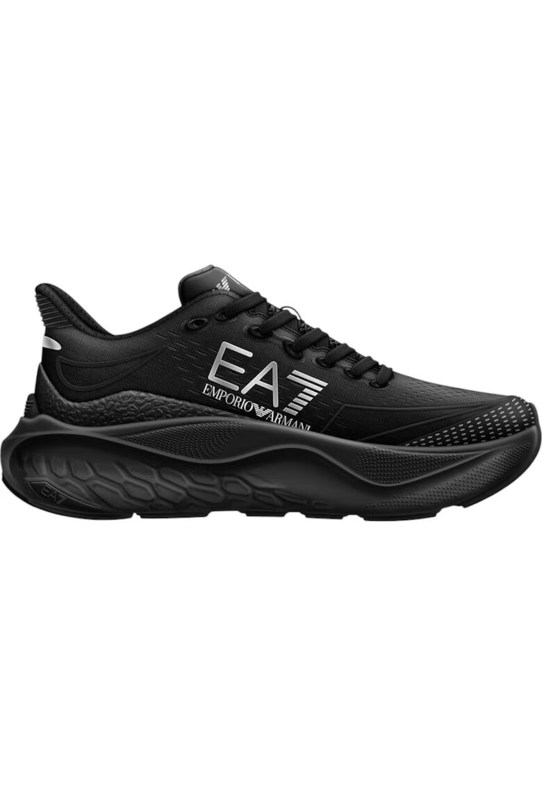 Emporio Armani Pantofi sport EA7 Wave Cracking 43621 - Negru/Argintiu