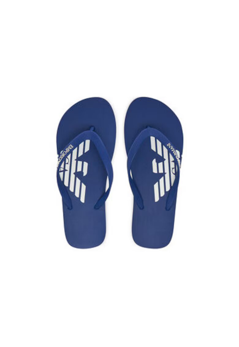 Emporio Armani Papuci flip-flop barbati XVQS08 XN746 - Sintetic - Albastru - Albastru