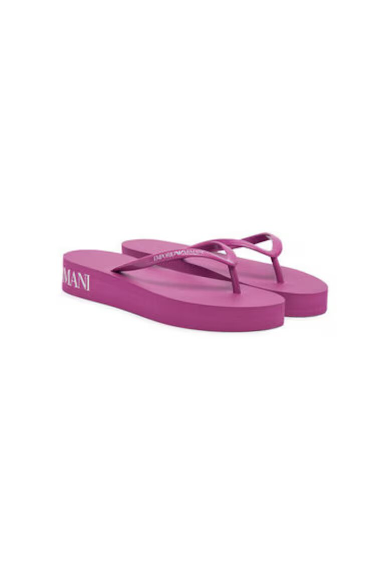 Emporio Armani Papuci flip-flop dama XVQS09 XN118 - Sintetic - Roz - Roz