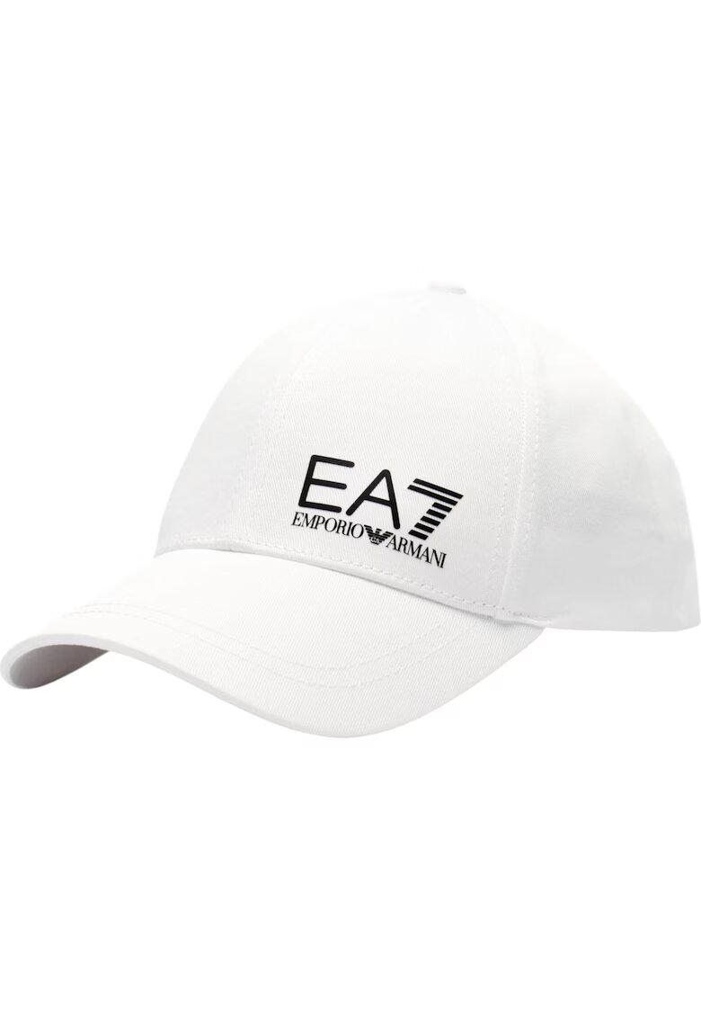 Emporio Armani Sapca EA7 Train Core Id Logo 40615 - Alb/Negru