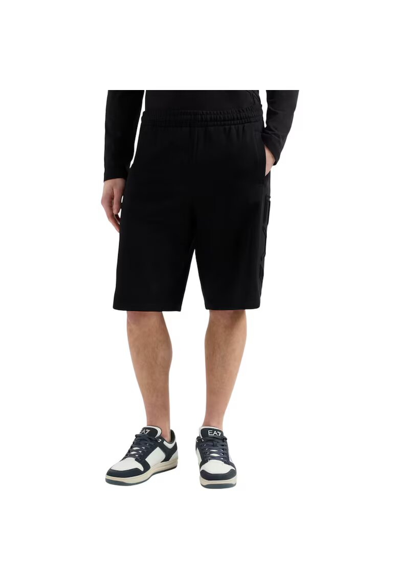 Emporio Armani Short EA7 Train Logo Bermuda 42488 - Negru