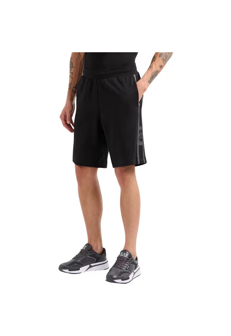 Emporio Armani Short EA7 Train Logo Bermuda 42502 - Negru