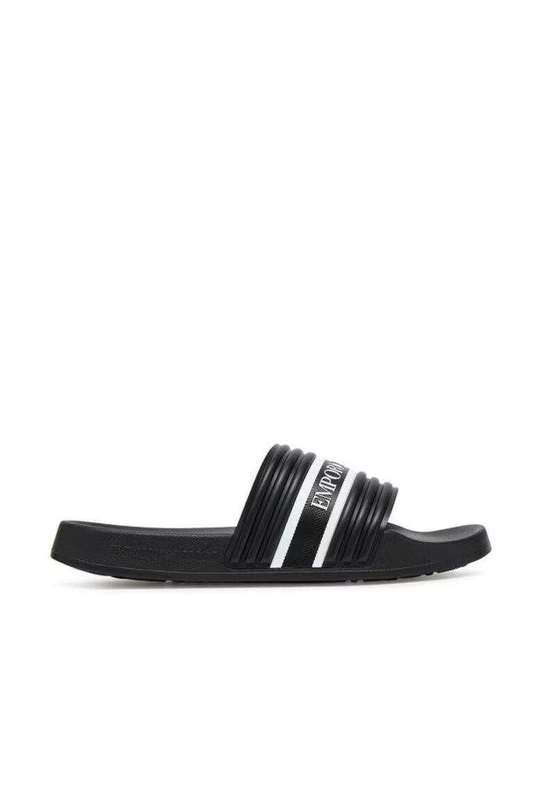 Emporio Armani Slapi barbati XVPS14 XR277 - Sintetic - Negru - Negru
