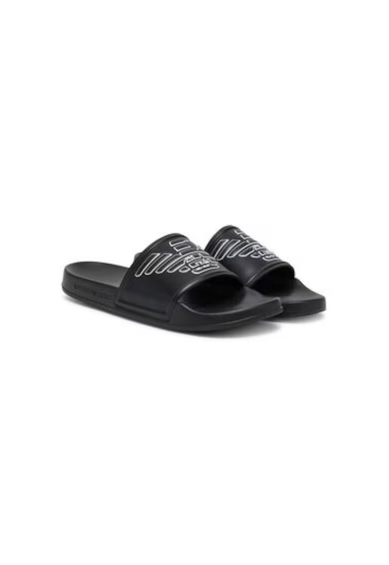 Emporio Armani Slapi unisex XVPS11 XR273 - Sintetic - Negru - Negru