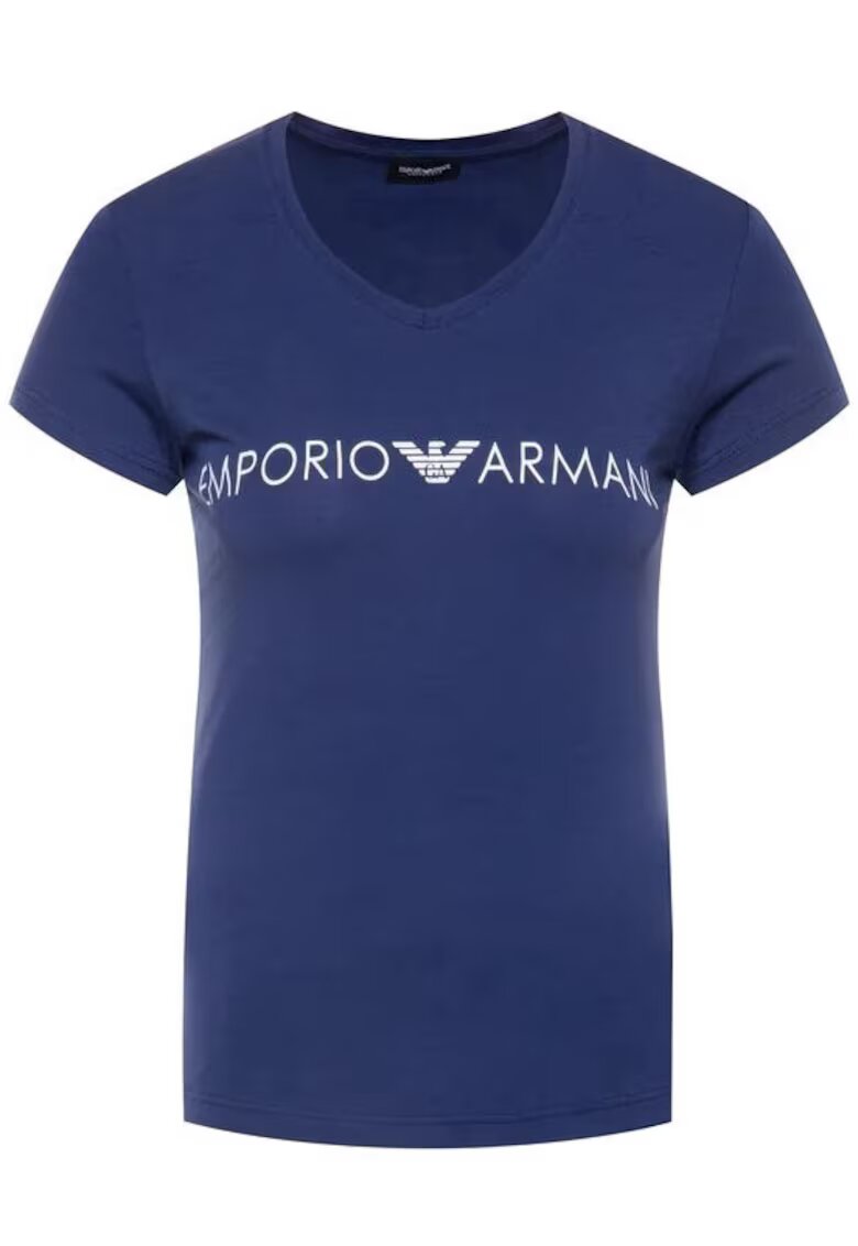 Emporio Armani Tricou din amestec de bumbac cu logo -
