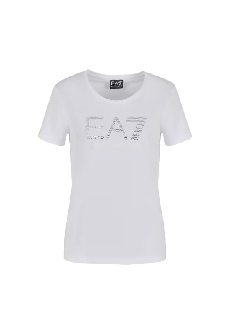 Emporio Armani Tricou EA7 Logo Series 30642 - Alb
