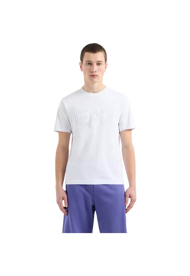 Emporio Armani Tricou EA7 Train Visibility 40756 - Alb