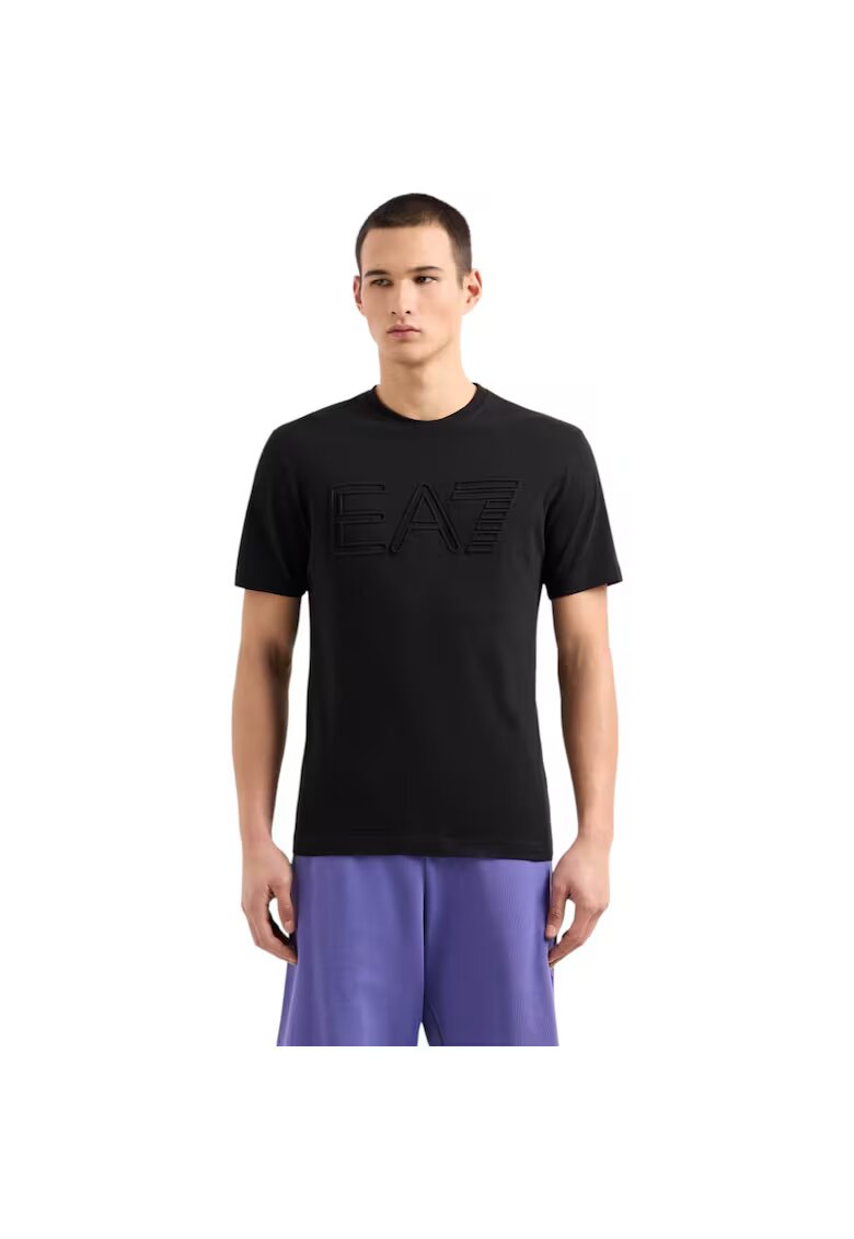 Emporio Armani Tricou EA7 Train Visibility Negru