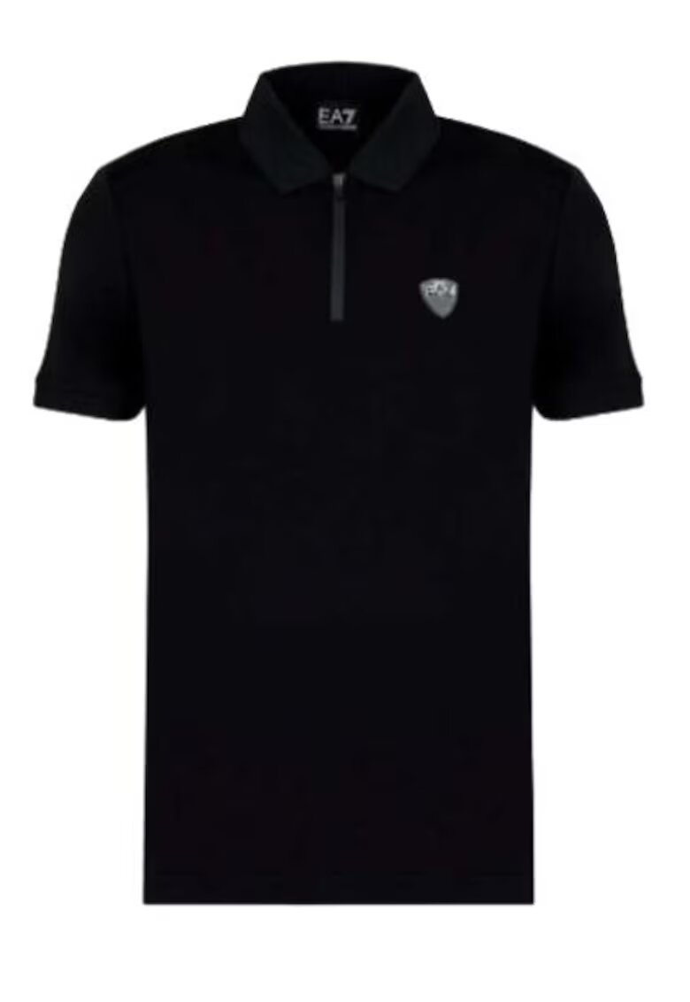Emporio Armani Tricou polo cu logo aplicat -