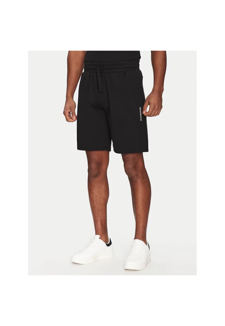 Emporio Armani Underwear Pantaloni sport barbati negru - scurti
