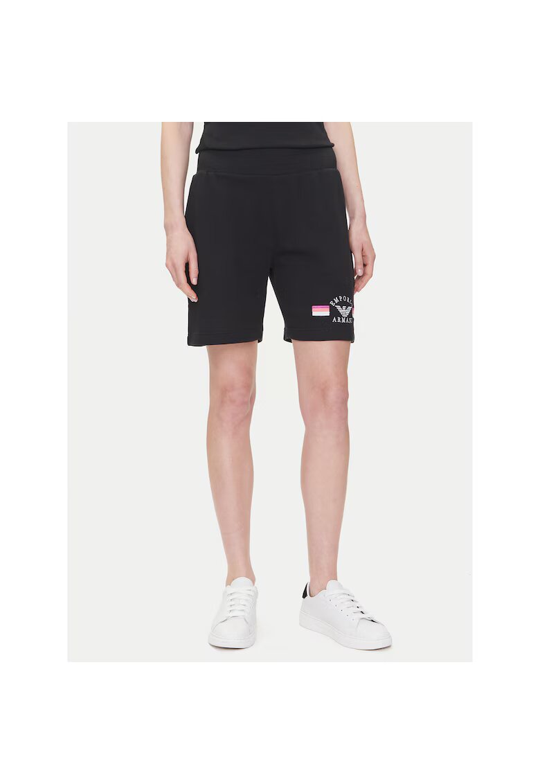 Emporio Armani Underwear Pantaloni sport dama - scurti - negru - fabricat de calitate