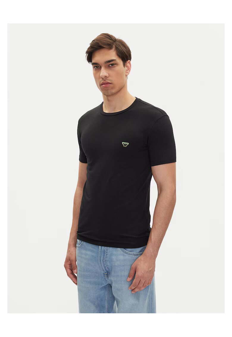 Emporio Armani Underwear Tricou barbati negru - material bumbac