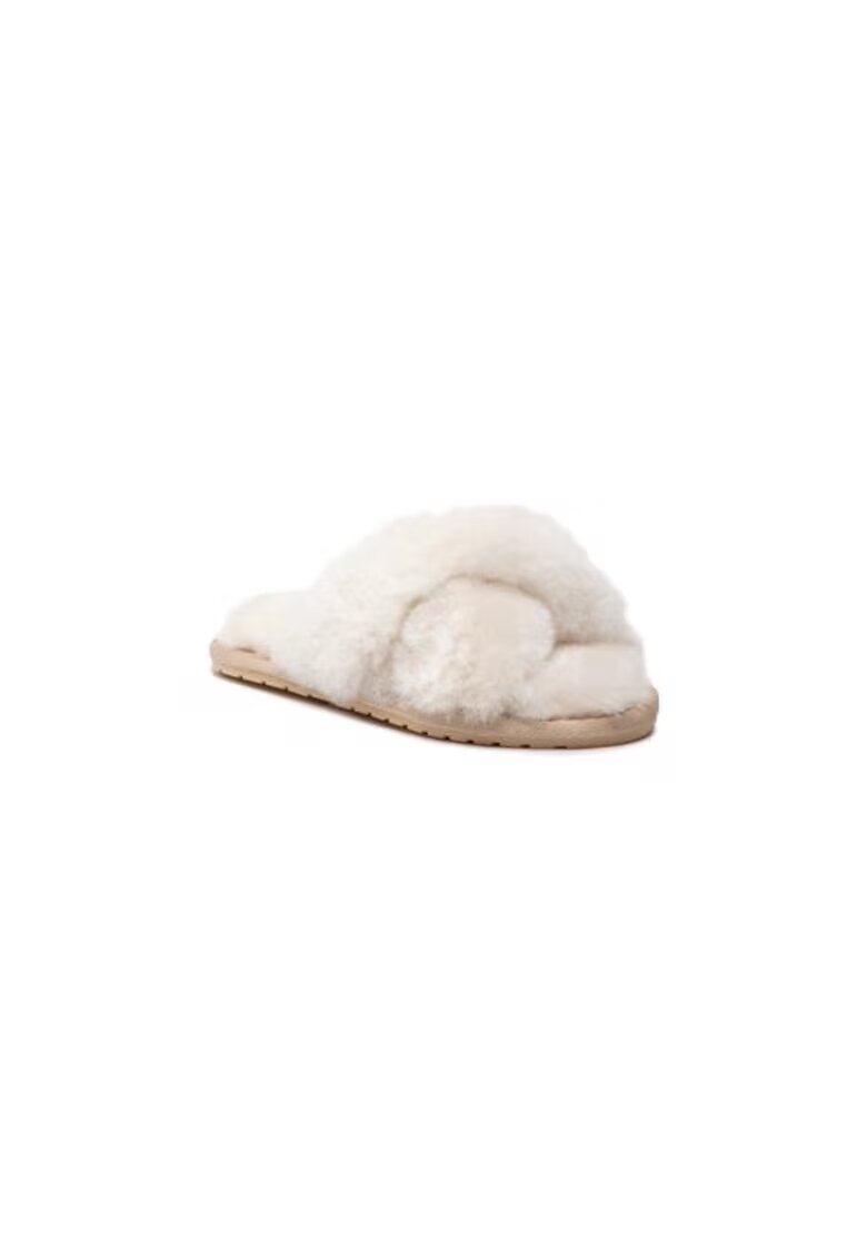 EMU Australia Papuci fete 207303669 - Piele naturala - Alb - Alb