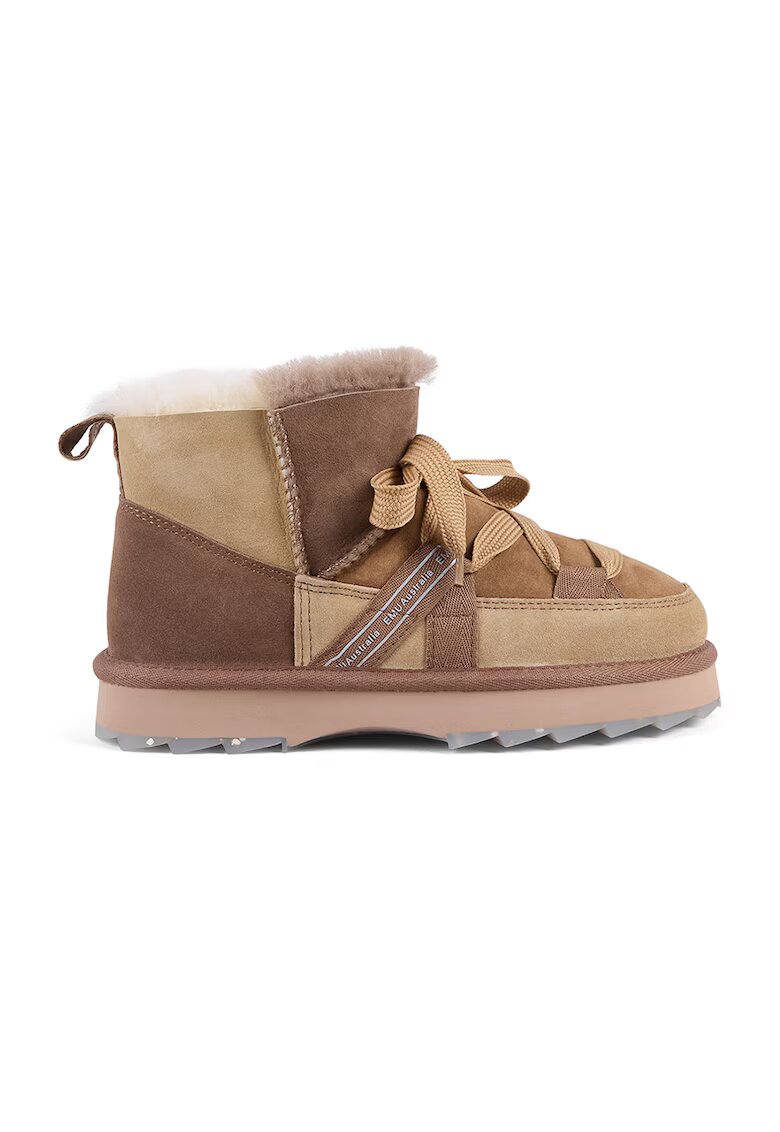 Emu Ghete de piele intoarsa fara inchidere - Caramel/Bej deschis