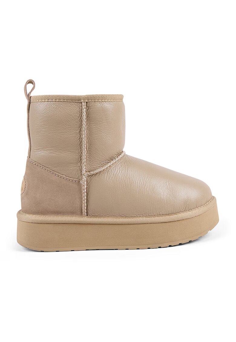 Emu Ghete slip-on de piele - cu finisaj impermeabil - Maro nisip