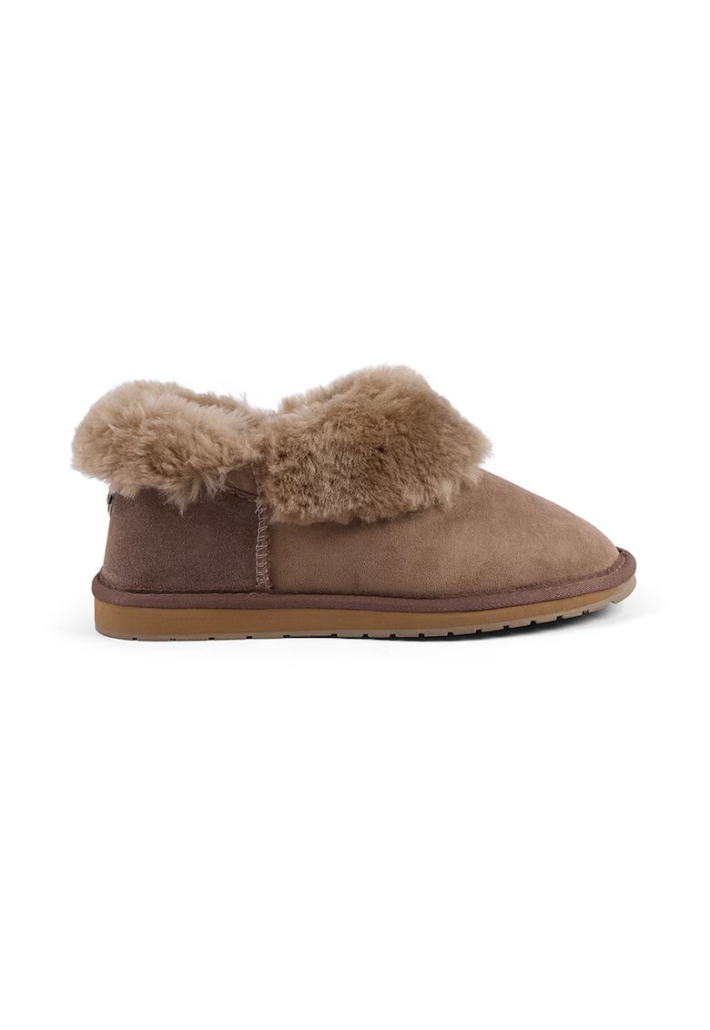 Emu Ghete slip-on de piele intoarsa - Maro inchis