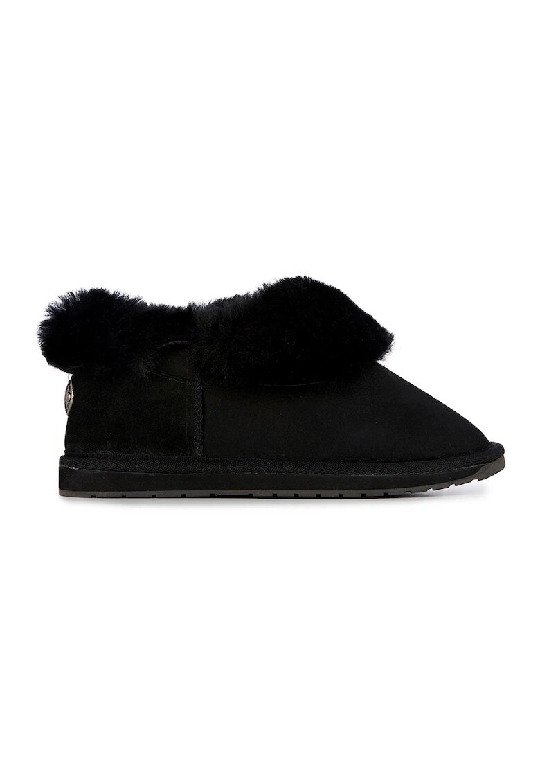 Emu Ghete slip-on de piele intoarsa - Negru