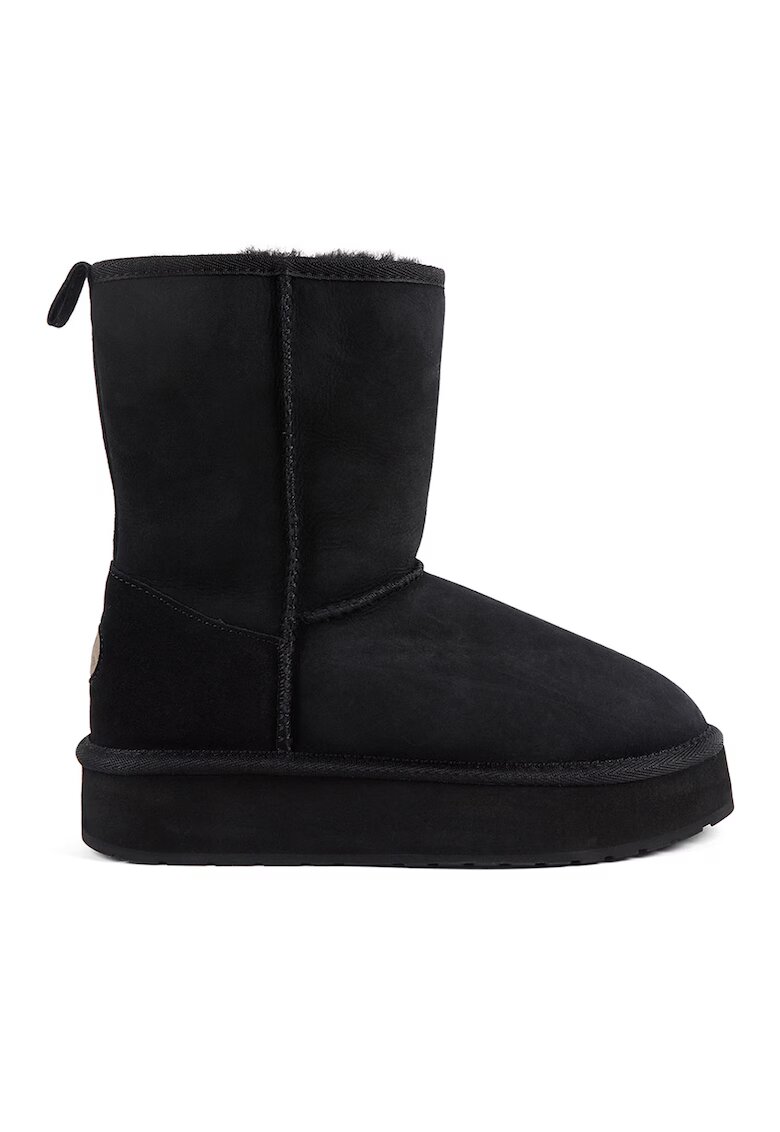Emu Ghete slip-on de piele intoarsa Wallaby Lo Teens - Negru