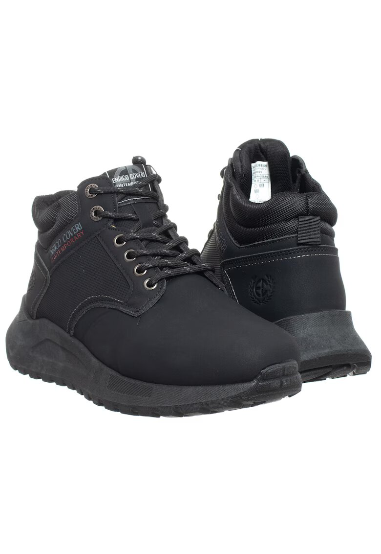 Enrico Coveri Ghete barbati - culoare negru - sintetic