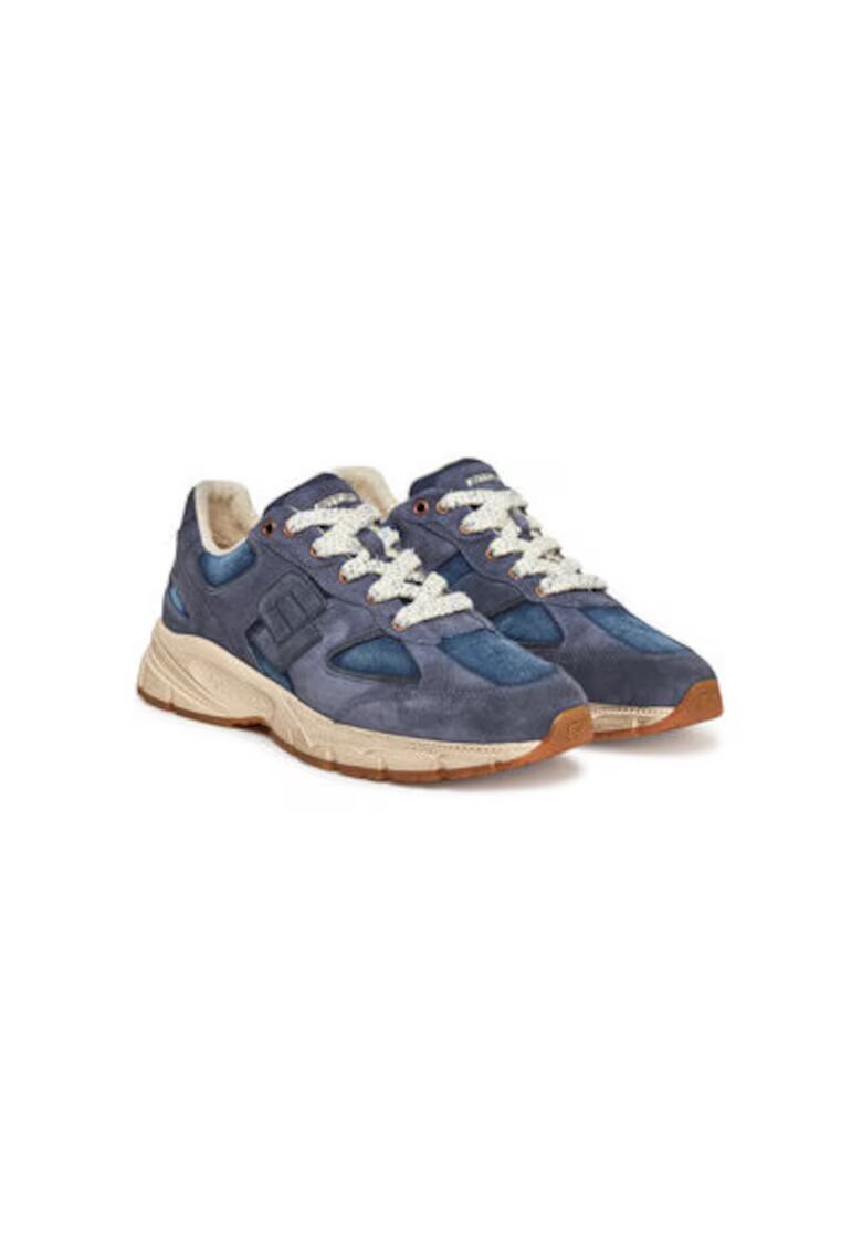 Enterprise Japan Pantofi sport barbati - BB5017 PX079 - Piele naturala - Bleumarin