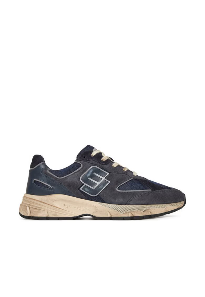 Enterprise Japan Pantofi sport barbati - BB5017 PX645 - Piele naturala - Bleumarin