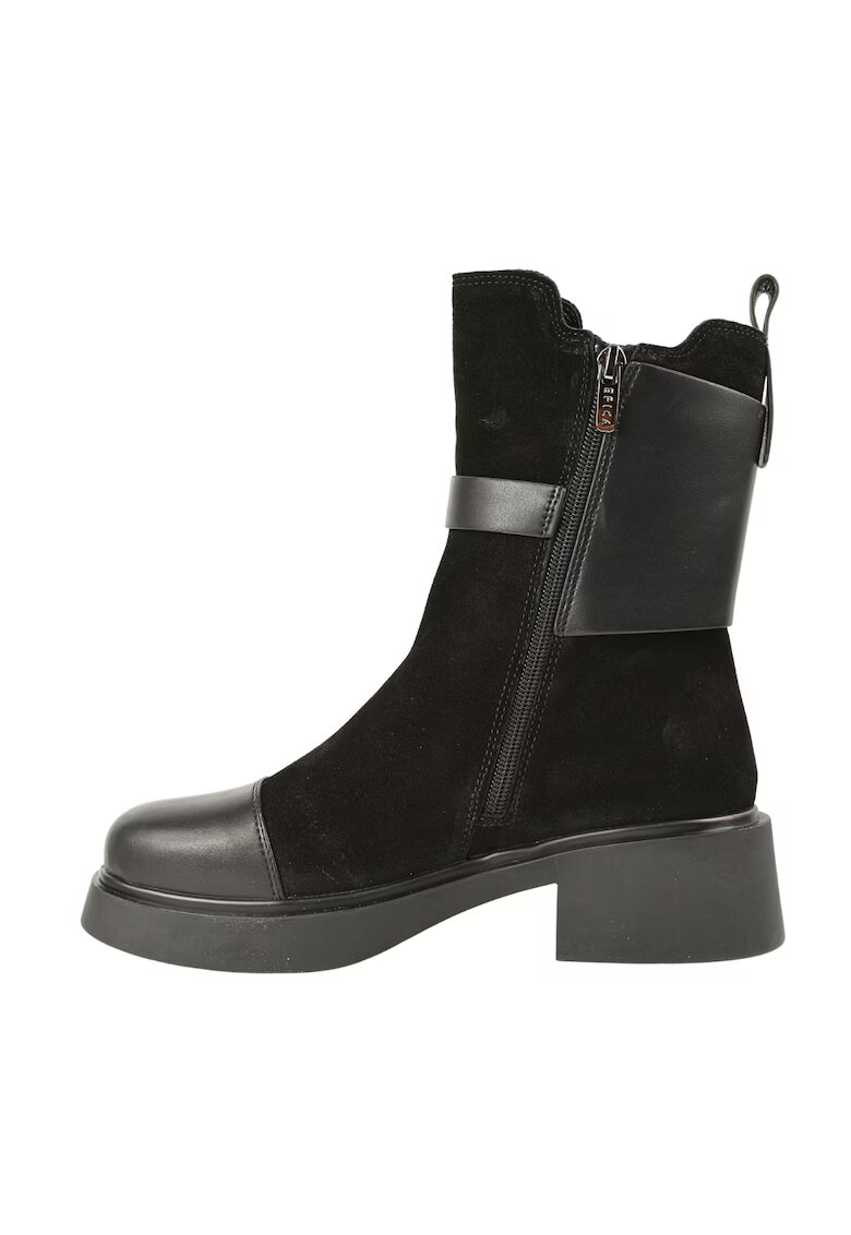 Epica Ghete casual - dama - XS70025B maro - piele intoarsa - Negru