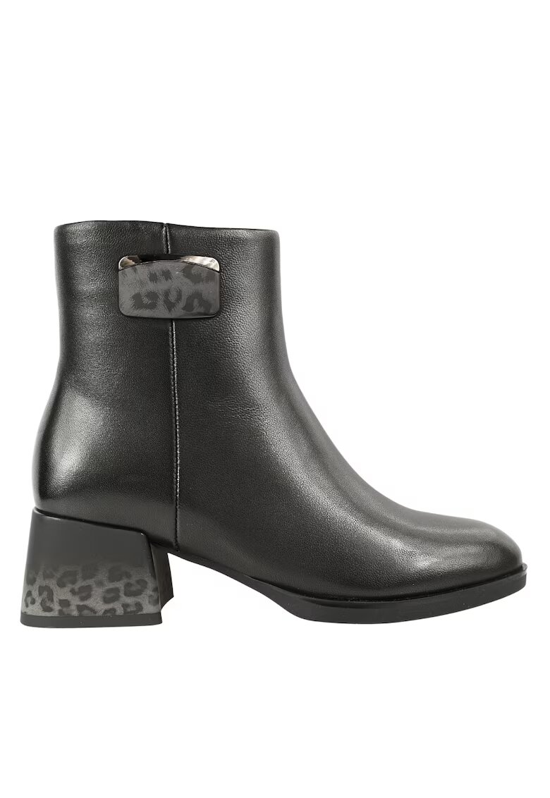 Epica Ghete elegante - dama - JI70034B negru - piele naturala - cu toc - Negru
