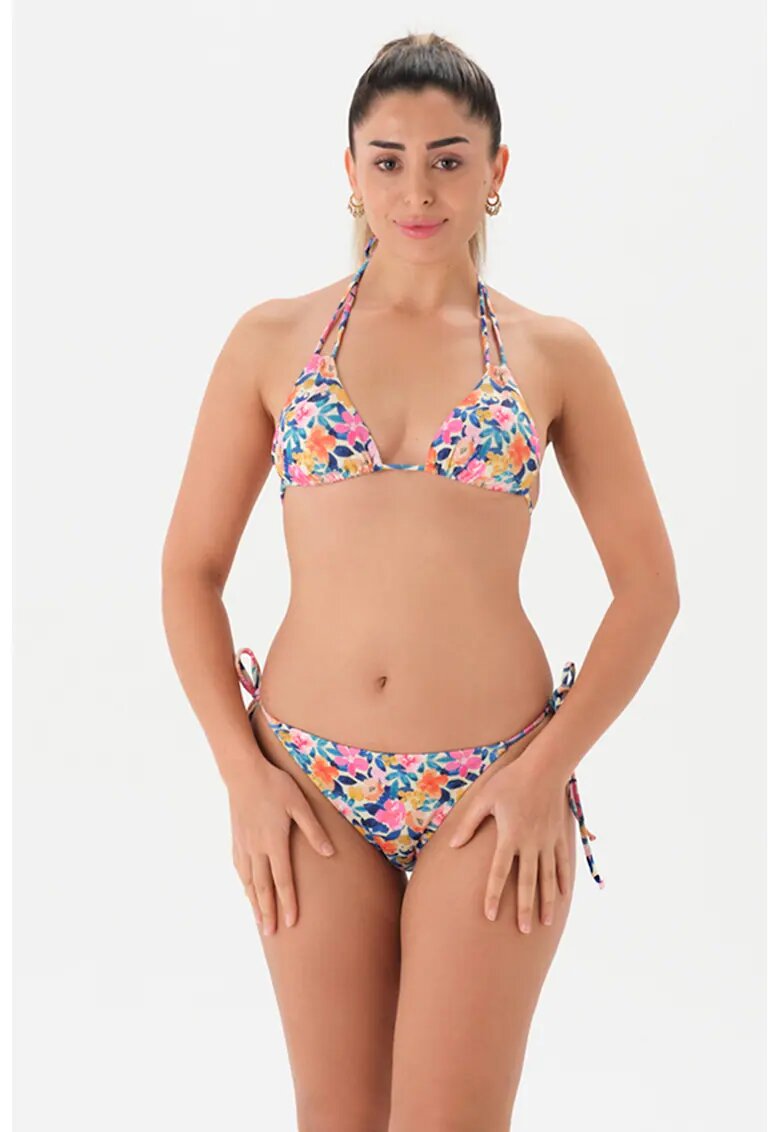 EROS Costum de baie din doua piese cu model floral - Multicolor