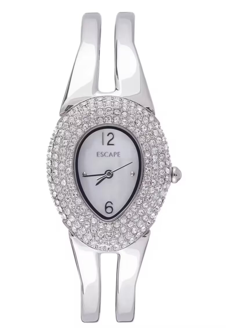 Escape Ceas dama curea otel - 36mm - rezistent la apa 5 ATM - argintiu