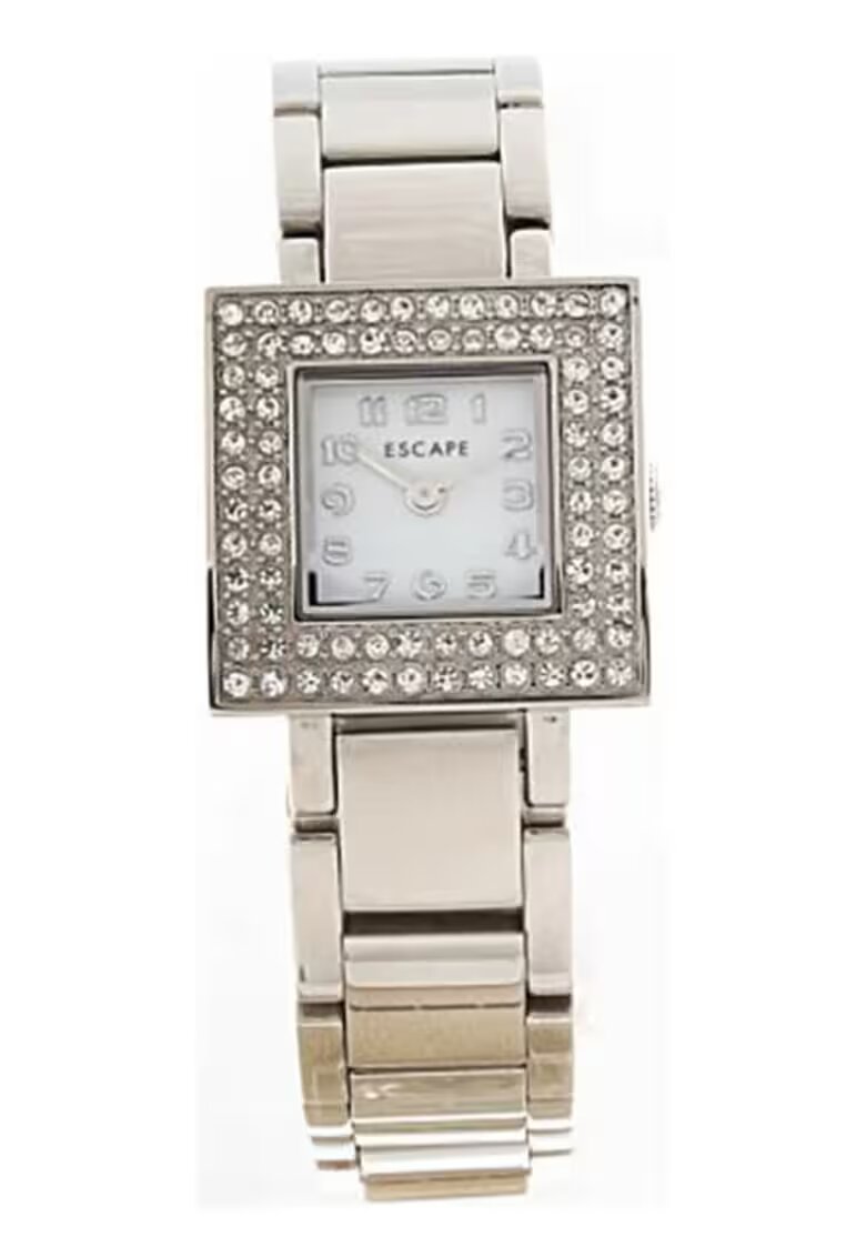 Escape Ceas dama curea otel - carcasa 22mm - rezistenta la apa 5 ATM - argintiu
