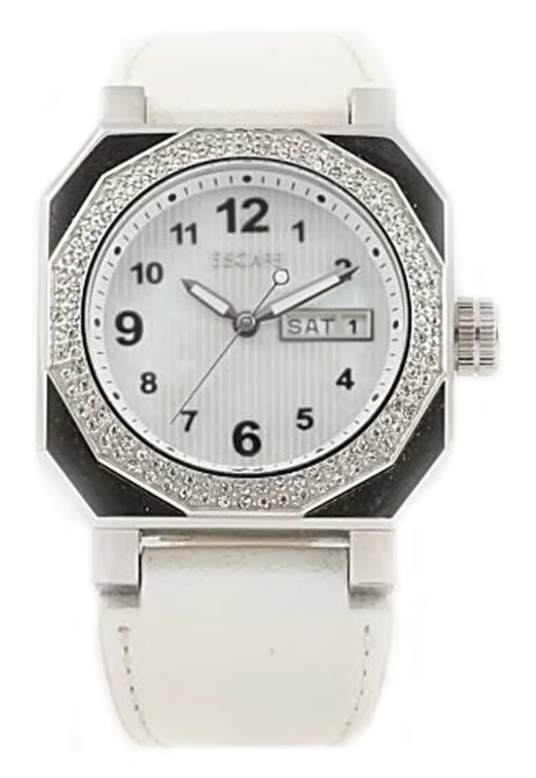 Escape Ceas dama model ECP10269 - curea piele ecologica - 36 mm - rezistenta la apa 5 ATM - argintiu