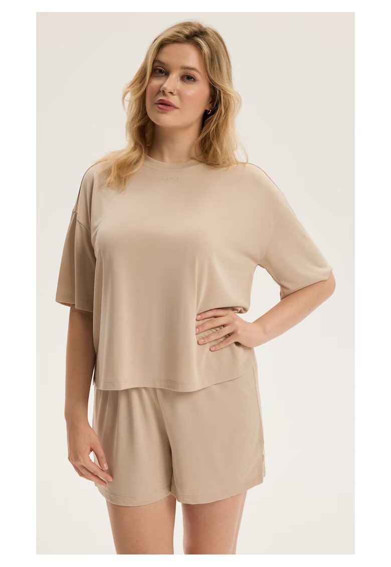 Esotiq Bluza dama maneca scurta Ruth 2 - Bej