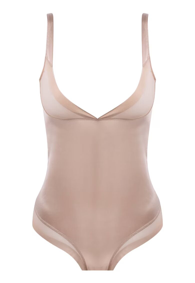 Esotiq Body dama Silhouette - bej - material neted - poliamida - pentru femei