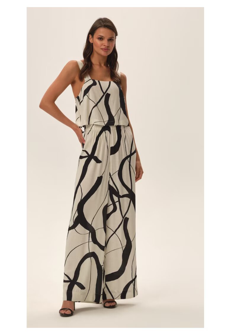 Esotiq Pijama dama Joya Alb-negru