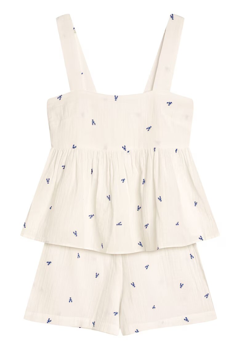 Esotiq Pijama dama Riley alb