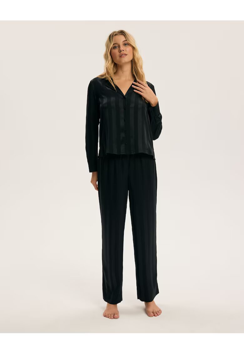 Esotiq Pijama eleganta dama Negru Cuneo Esoitq - Dungi