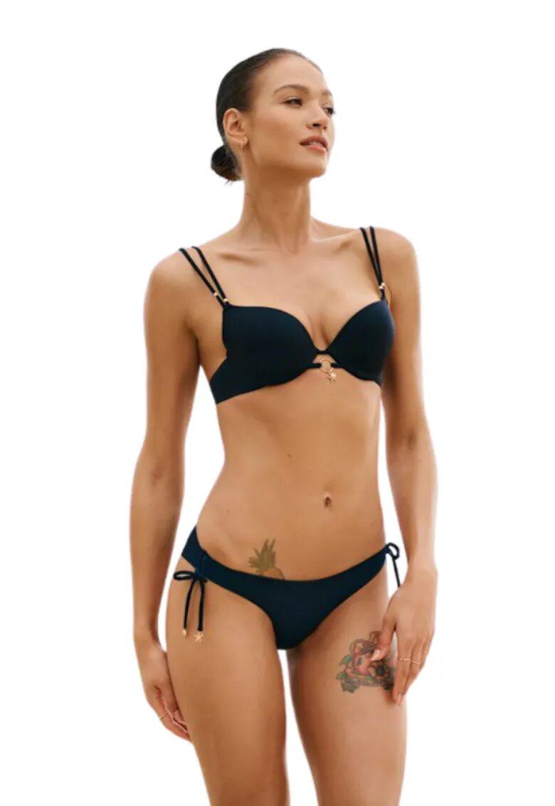 Esotiq Slip Baie Algarv Model Snururi Negru - Negru
