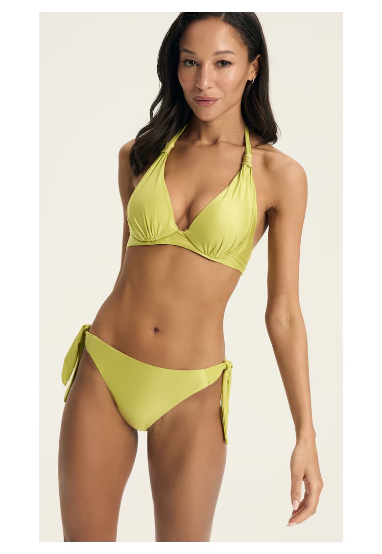 Esotiq Slipi de bikini dama Verde lamaie Truffle - Verde