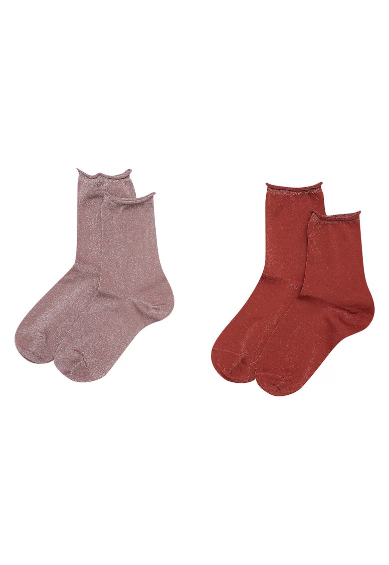 Esotiq Sosete dama set 2 perechi - roz inchis - lungi - bumbac