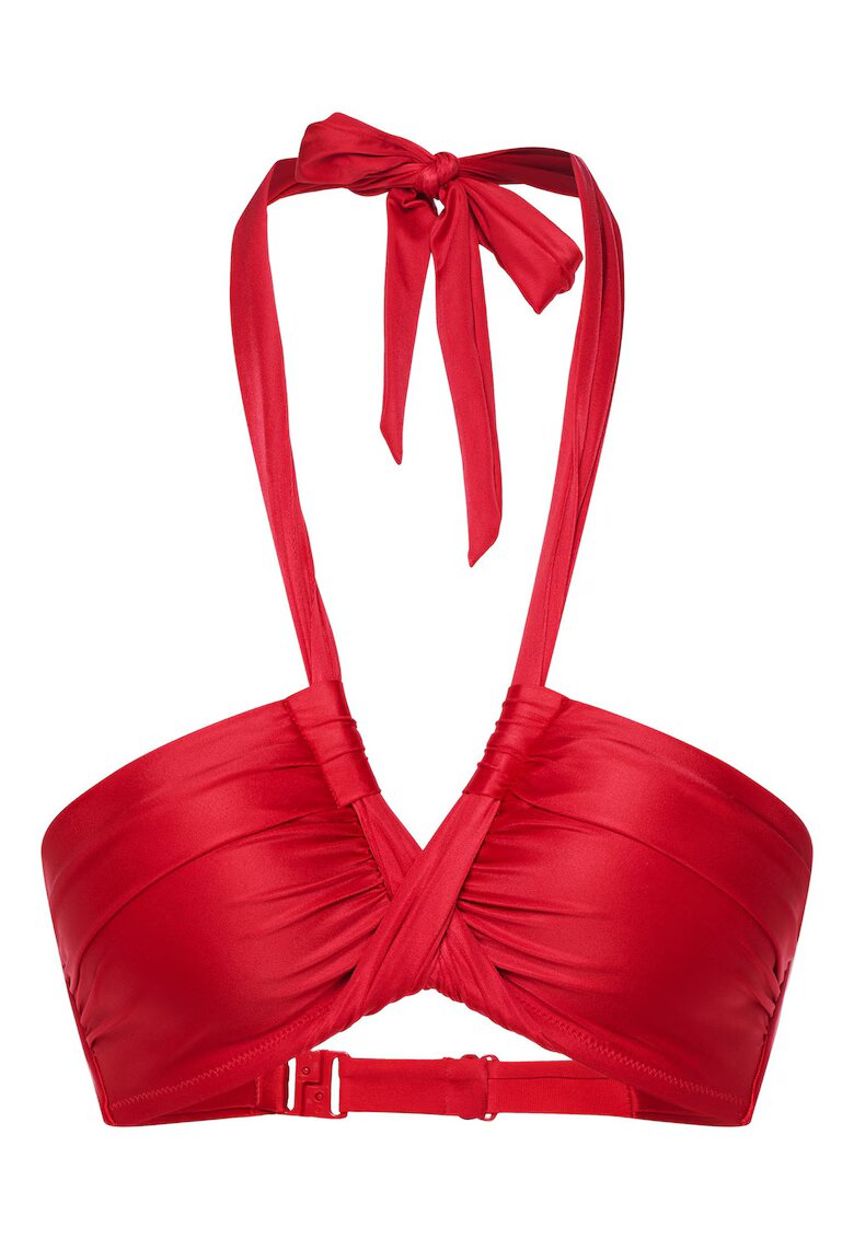Esotiq Sutien top push-up bandeau Rosu Truffle - Rosu