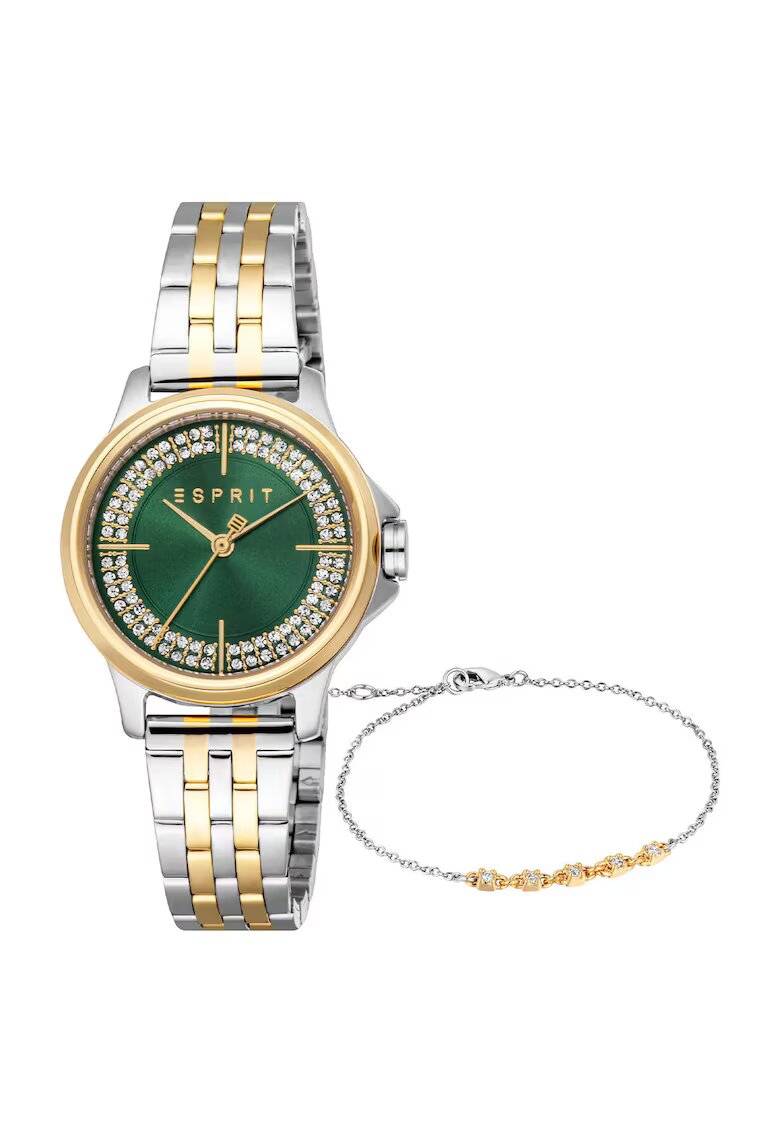 ESPRIT Ceas dama model ES1L432M0095 - carcasa otel 30mm - curea otel aurie - rezistenta la apa 5 ATM